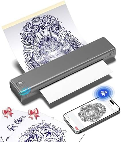 Phomemo M08F Tattoo Stencil Printer, Bluetooth, Wireless, Thermal, Portable by Phomemo