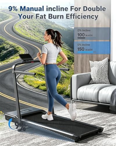 MJWW 6% Incline Walking Pad, Smart AI Under Desk Treadmill for Home - Image 2