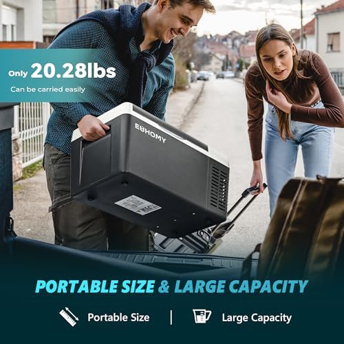 EUHOMY 19qt 12 Volt Refrigerator, -4℉~68℉ Electric Cooler for Car - Image 6