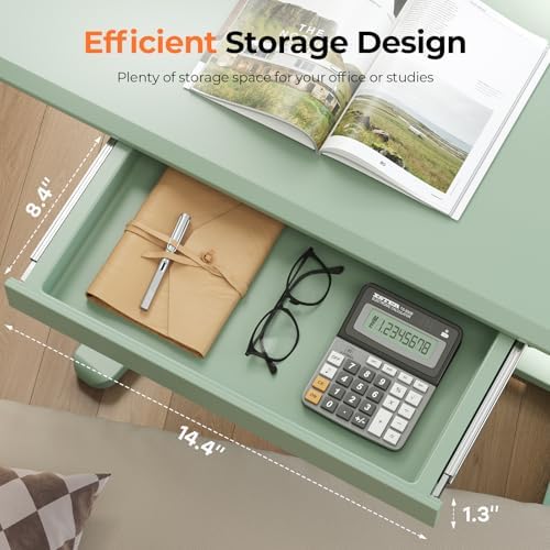 Mobile Standing Desk with Drawer, 35"×20" Small Laptop Desk - Image 2