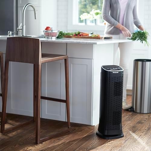 Honeywell Air Genius Air Purifier for Home, Large Rooms up to 1268Ft² with Permanent, Washable Filter, Reduces Dust, Pollen, Pet Dander, Odors, Smoke, Black, HFD360 - Image 5