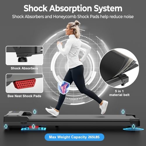 Walking Pad Treadmill for Home - Under Desk Treadmills Mini Portable Walking Running Machine Slim Compact Small Lightweight - Image 3