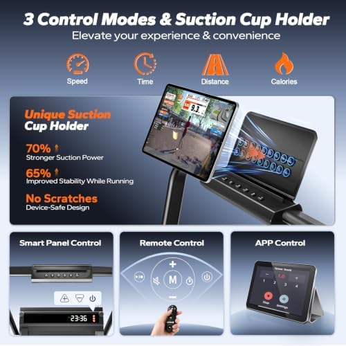 Double-Sided Walking Pad Treadmill with Massage - 6.2 MPH Foldable Treadmills for Home with Handle Bar & 3.0HP Connected APP, Relieves Leg Fatigue & Improves Circulation, 350 Lbs Capacity - Image 4