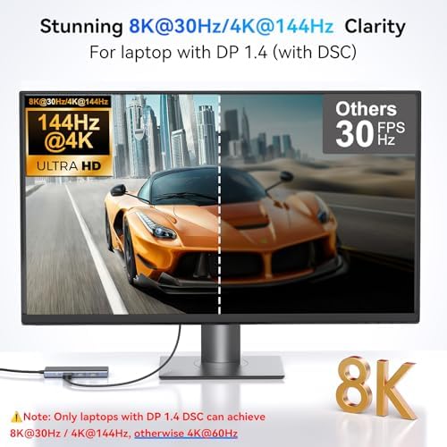 USB C Docking Station Dual Monitor for HP,Laptop Docking Station 3 Monitors - Image 3
