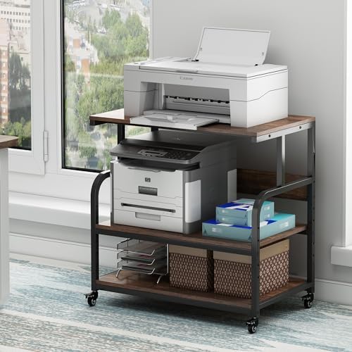 Fannova 32.3" Wide Extra Large Printer Stand with Adjustable Storage Shelf by Fannova