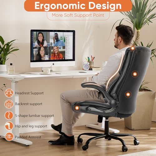 Sweetcrispy Heavy Duty Office Chair, Gaming Desk Chair 2 Pack - Image 6