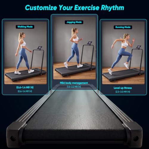 NEWBULIG Walking Pad Treadmill for Home, Lightweight Walk Machine with Remote Control and LED Display, Portable Treadmill Under Desk for Walking, Jogging, Running - Image 3