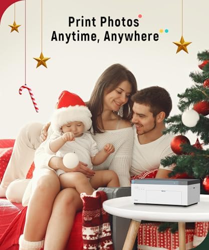 Liene M100 4x6'' Photo Printer Bundle (220 pcs +6 Ink Cartridges), Wi-Fi Picture Printer for iPhone, Android, Smartphone, Computer, Dye-Sublimation, Portable for Home Use - Image 2