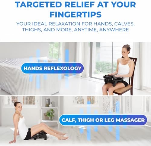 Daiwa Felicity Foot Vibe Pro Massager - Vibrating Electric Shiatsu Foot Massagers for Plantar Fasciitis Pain Relief Circulation Neuropathy - Calf Leg Feet Massage - Image 5
