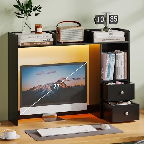 ChooChoo Desktop Bookshelf with LED Lights and 4 Shelves by ChooChoo