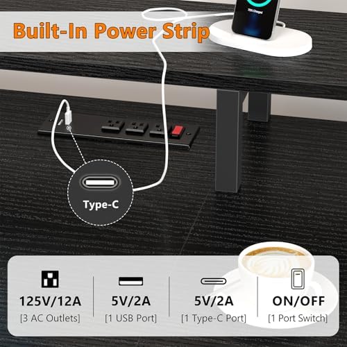 60" Computer Desk with 8 Drawers & Monitor Stand for Home Office, Bedroom - Image 4
