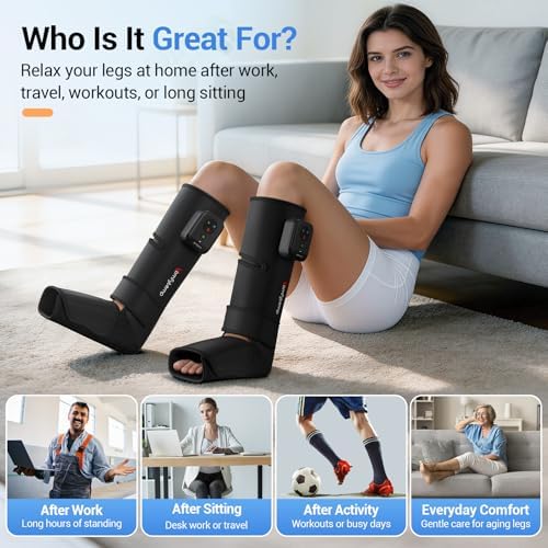 Comfytemp Air Compression Leg Massager, Foot and Calf Compression Boots - Image 6