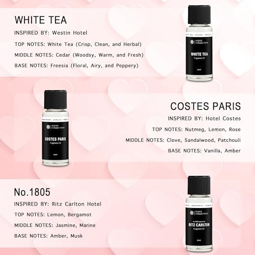 Luxury Hotel Diffuser Oil Set, 10 Fragrance Oils, 20ml Each, Gift Set - Image 6