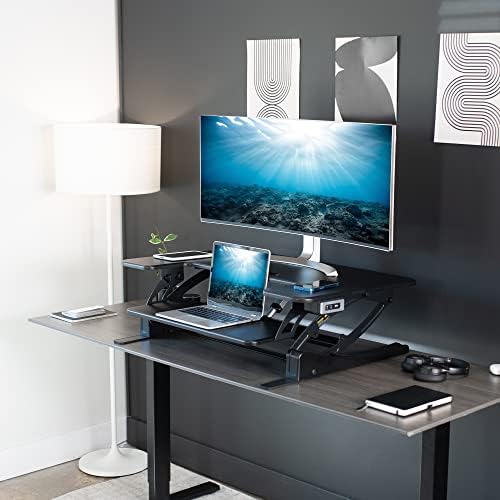 VIVO Black 36 in Electric Desk Converter, DESK-V000VE - Image 6
