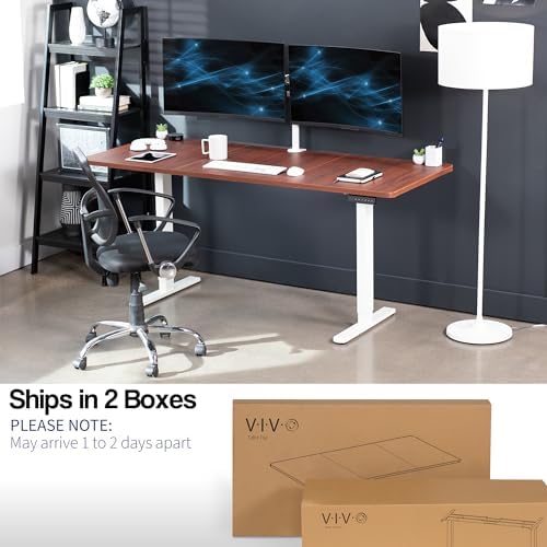 VIVO Dark Walnut 71 x 30 in Standing Desk, DESK-KIT-E2W7D - Image 4