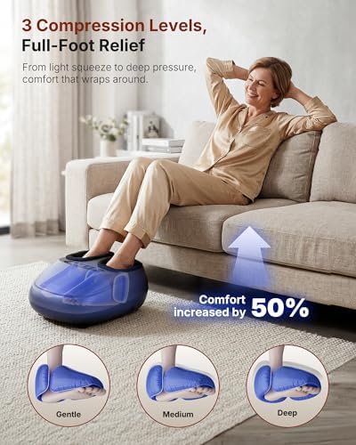 KNQZE Shiatsu Foot Massager with Heat for Plantar Fasciitis, Birthday Gifts - Image 5