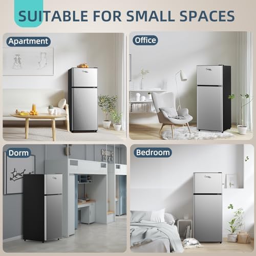 3.8 Cu Ft Mini Fridge for Bedroom Small Fridge, Small Refrigerator - Image 6
