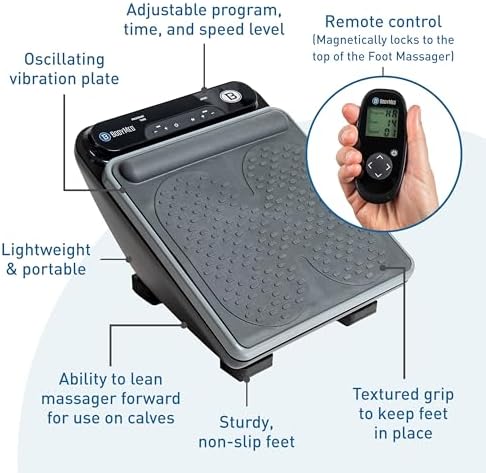 BodyMed Foot Massager | Deep Tissue Vibration Massage Therapy | At-Home Massager with Remote Control | Fast Relief from Neuropathy, Plantar Fasciitis, Improves Circulation - Image 5