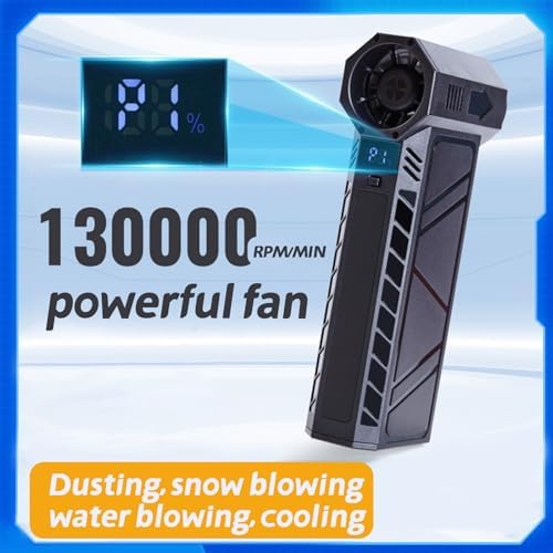 X3 High-Speed Air Duster, 130,000 RPM Brushless Motor Air Blaster, 4-Speed Adjustable Turbo Fan, 200g Super Wind Pressure Turbine Jet Blower - Image 3
