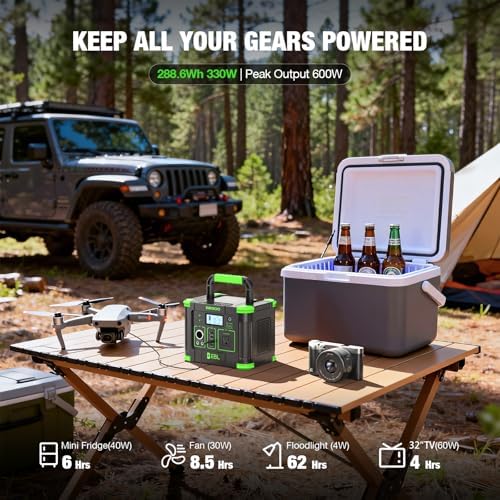 EBL Portable Power Station 288.6Wh 330W Solar Generator for Camping Home - Image 4