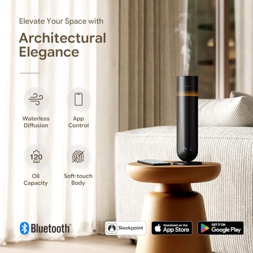 Airversa U1 Smart Hotel Waterless Diffuser with 100mL Oils Kit, Black - Image 2