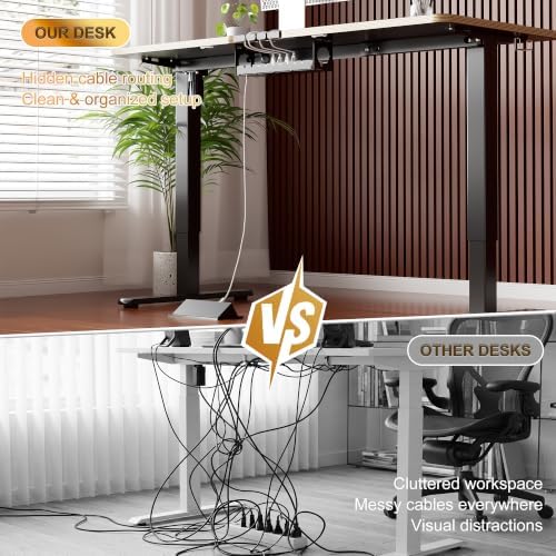 55 Inch Standing Desk with USB-C Port, Cable Management - Image 4