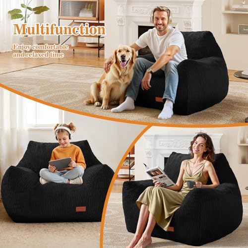 Big Bean Bag Chair for Adults, Ultra Soft BeanBag for Living Room - Image 4