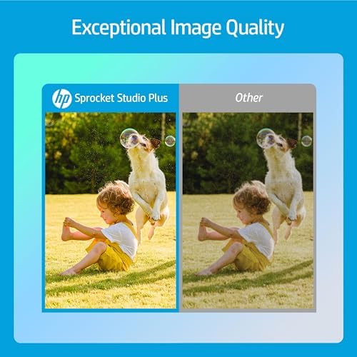HP Sprocket Studio Plus 4x6 Wireless Instant Photo Printer, 118 Sheets + 3 Cartridges, Wi-Fi, Premium Dye Sublimation, Compact Home Use, Prints Vibrant Color Pictures, Editing App for Fun Photos - Image 6