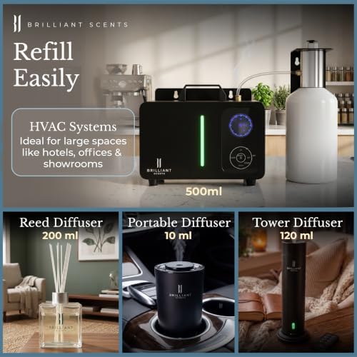 Brilliant Scents Golden Bamboo Fragrance Oil for Diffuser, 500ml - Inspired by Trump Tower Hotel Scent - Premium Home & Hotel Essential Oils for Waterless & Cold Air Diffuser, USA Made - Image 7