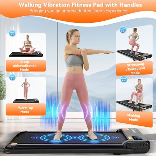 ANCHEER Walking Pad with Incline - Under Desk Treadmill with Handle Bar - Image 2