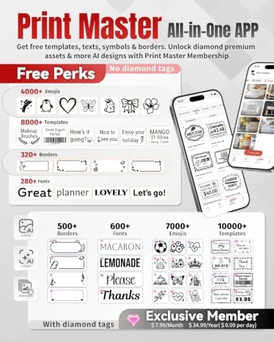 Phomemo M220 Label Maker, 3 Inch Bluetooth Thermal Label Printer - Image 5
