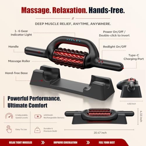 Electric Massager Roller for Back Shoulder Abdomen Leg & Foot - Image 7