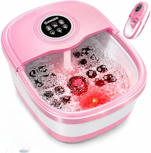 KNQZE Collapsible Foot Spa Bath, Pink by KNQZE