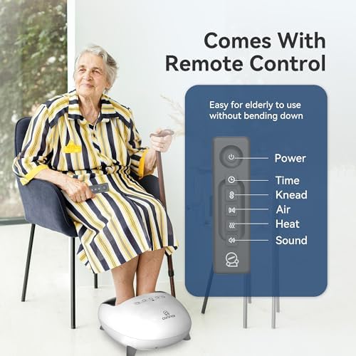 COMFIER Shiatsu Foot Massager with Heat, Kneading and Vibration Heated Foot Feet Massager for Neuropathy Plantar Fasciitis - Image 6