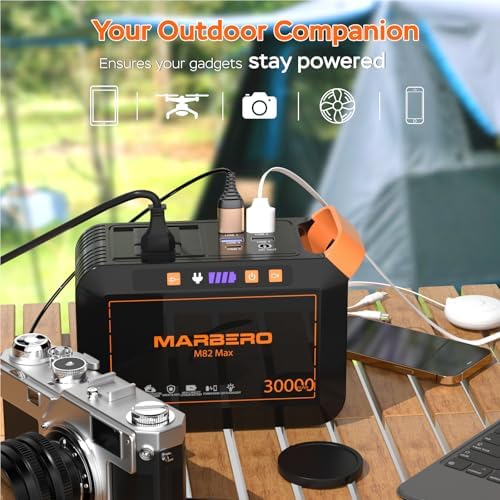 MARBERO 111Wh Solar Generator with Panels Included Solar Panel Kit 30W - Image 2