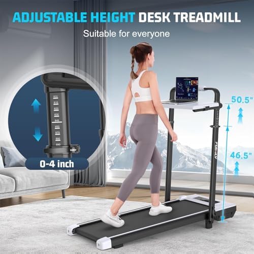ANCHEER Walking Pad with Incline - Under Desk Treadmill with Handle Bar - Image 4