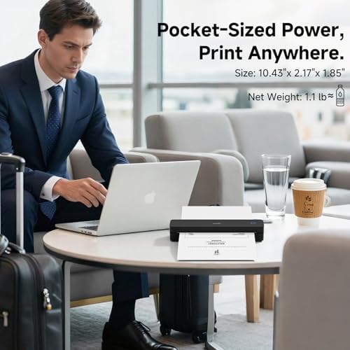 HPRT Portable Printer Wireless for Travel, Inkless Thermal Printer Matte - Image 6