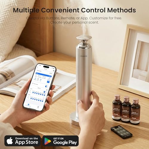 Waterless Aroma Diffuser, 8000mAh Essential Oil Diffuser with App & Remote - Image 7