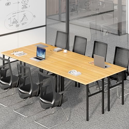 Need Office Computer Desk 60 Inch Sturdy Folding Laptop Table Teak - Image 4