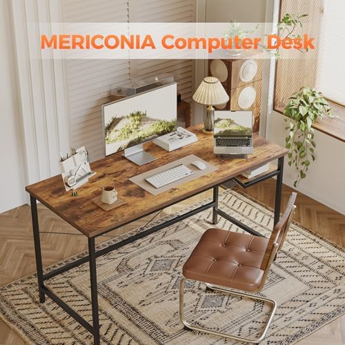 Mericonia 48x24 Inch Computer Desk, 0.6" Thick Small Office Table - Image 3