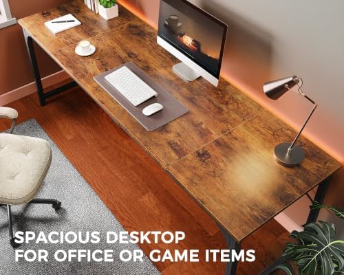 Huuger Computer Desk, 86.6 Inch Home Office Desk - Image 7
