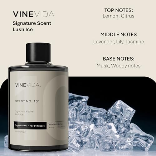 VINEVIDA Lush Ice Fragrance Oil for Cold Air Diffusers - 16 Fl Oz - Essential Oils for Diffuser Oil Refill & Air Freshener Room Spray - Image 2
