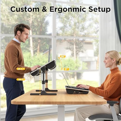 FoldWise 2-in-1 Bed & Lap Desk with Soft Cushion, Adjustable Height & Angle - Image 4