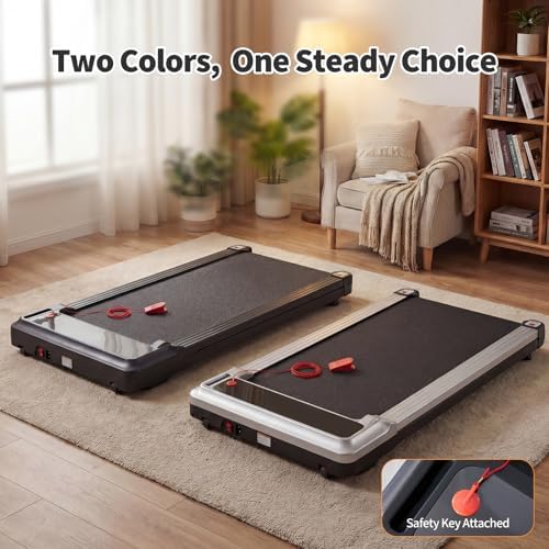 NEWBULIG Walking Pad Treadmill for Home, Lightweight Walk Machine with Remote Control and LED Display, Portable Treadmill Under Desk for Walking, Jogging, Running - Image 2