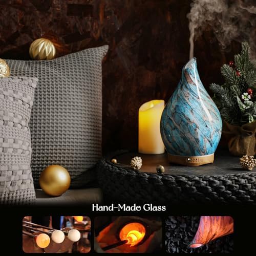 Porseme 280ml Remote Essential Oil Diffuser 3D Glass Ultrasonic Mist 7H - Image 5