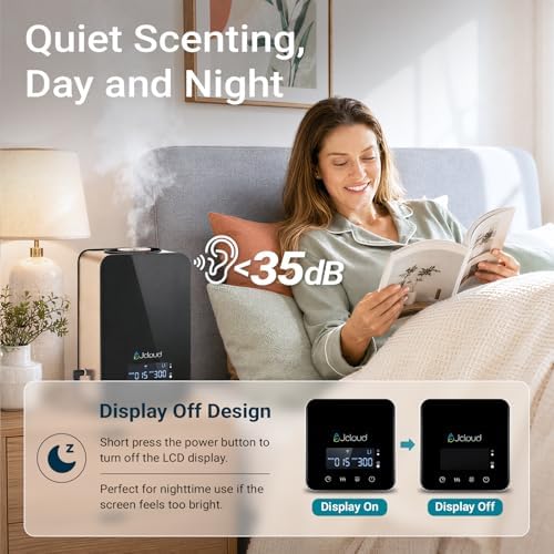 JCLOUD Waterless Essential Oil Diffuser for Whole Home, Upgraded V2, Black - Image 3