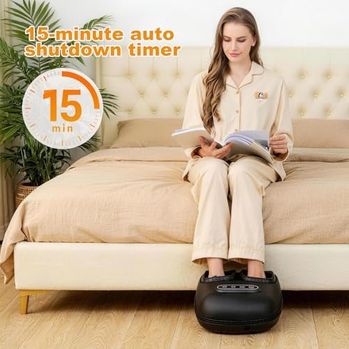 LINGTENG Foot Massager, Heated Foot Massager (Sapphire Blue) - Image 4