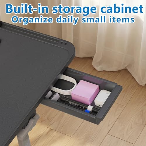 Potuopy Adjustable Laptop Lap Desk, X-Large Foldable Bed Table Tray - Image 6