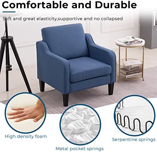 VINGLI Accent Chairs Set of 2, Modern Traditional Armchair for Living Room - Image 3
