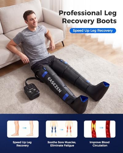 EaseZen Cordless Leg Compression Massager for Circulation and Pain Relief - Image 4